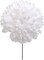 8-Inch White Football Mum Stem Pick - 5-Inch Bloom, Artificial Flower, Home & Event Decor - Perfect for Bouquets, Centerpieces, Year-Round Elegance, Floral Home by Artificial Flowers